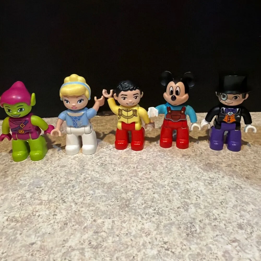 LEGO DUPLO Figure Lot Penguin Green Goblin Shang-Chi Mickey, Cinderella